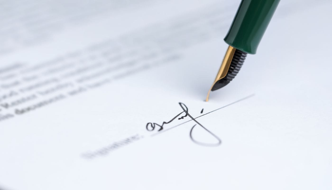 Firma de la compraventa de una vivienda