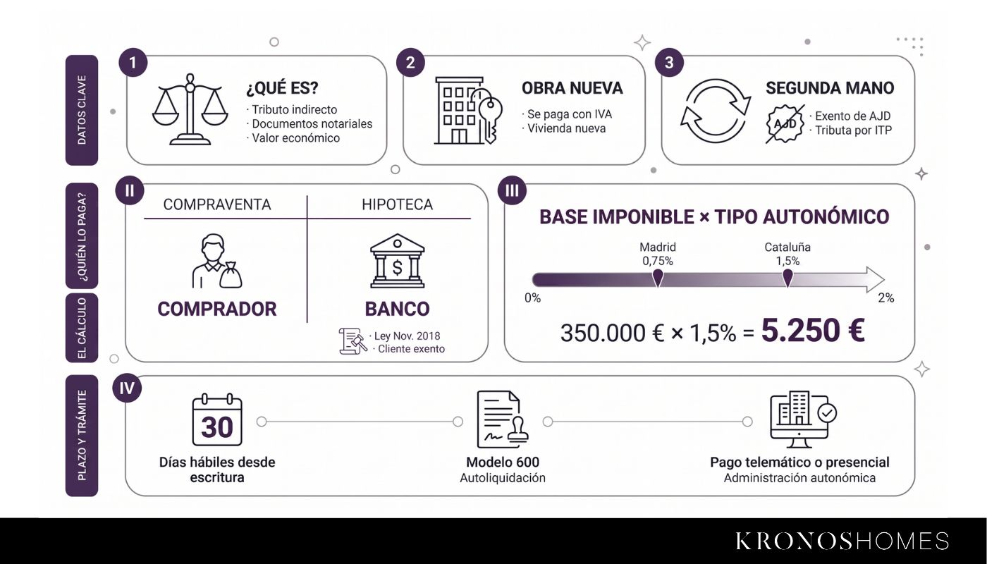 Infografía sobre el impuesto de actos jurídicos documentados