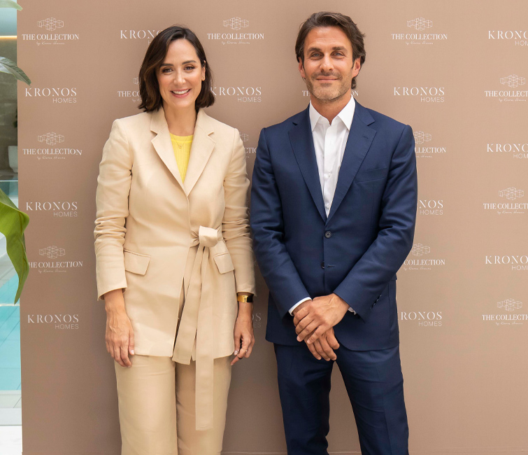 Tamara Falcó en la presentación de Kronos Homes