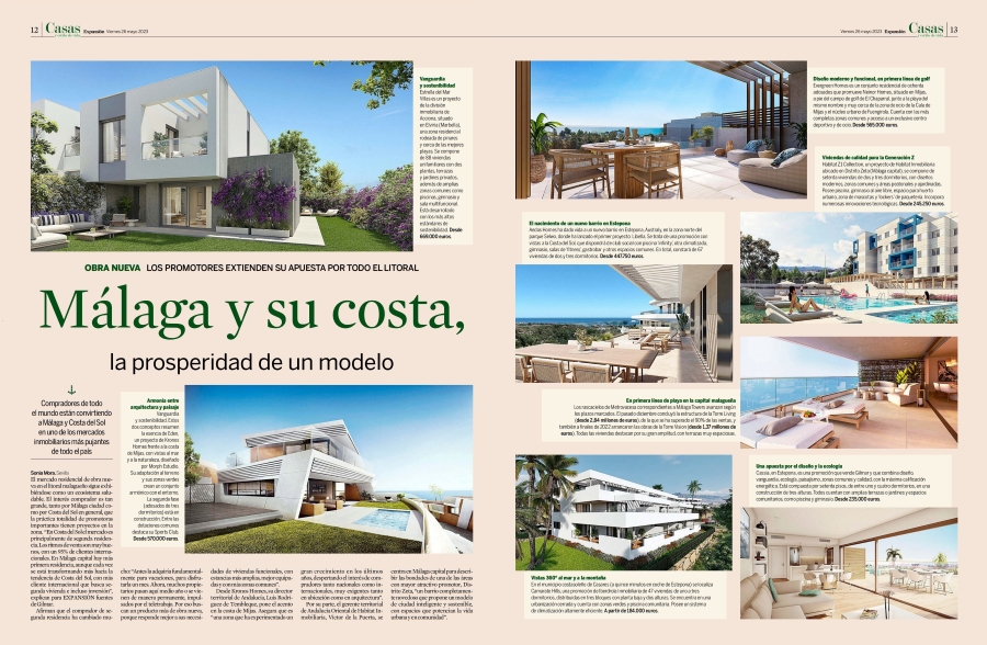 Expansión elige Eden by Kronos como ejemplo de éxito del inmobiliario malagueño