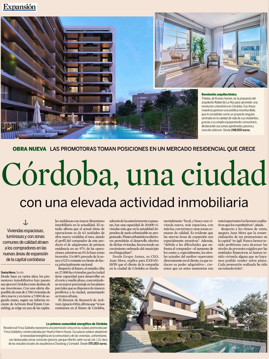 Tribeka by Kronos Homes, referente en el inmobiliario cordobés
