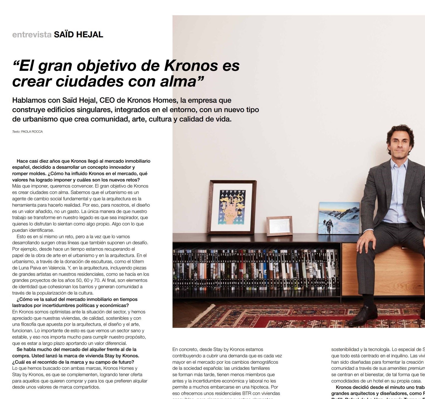 Porcelanosa entrevista a Saïd Hejal