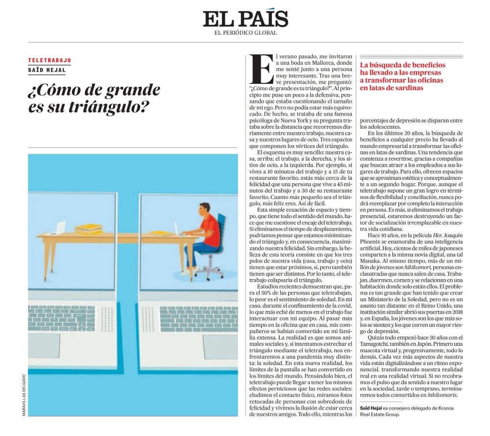 ¿Cómo de grande es su triángulo? por Saïd Hejal