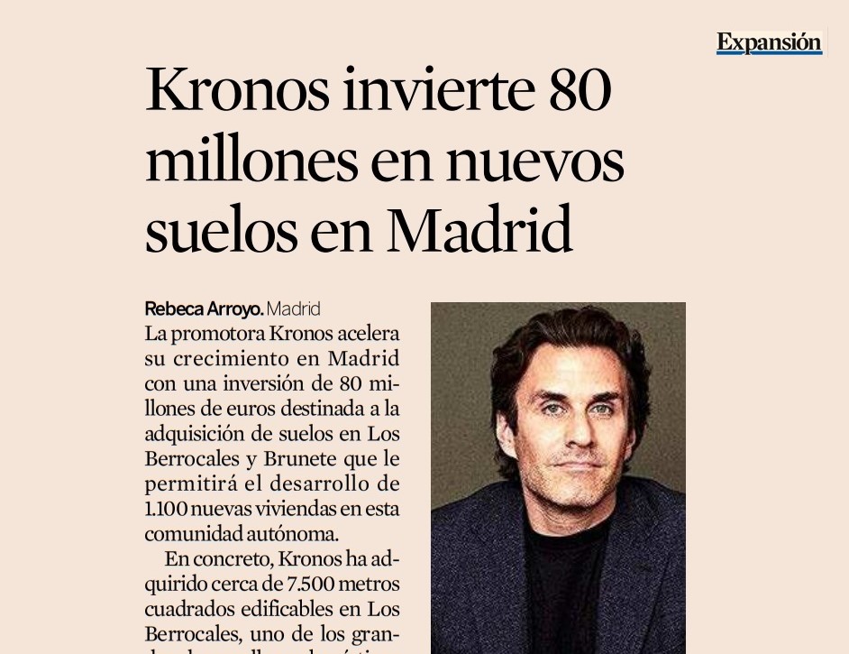 Kronos apuesta por Madrid