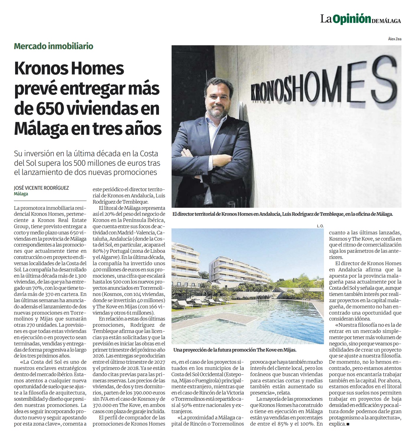 Kronos apuesta por la Costa del Sol