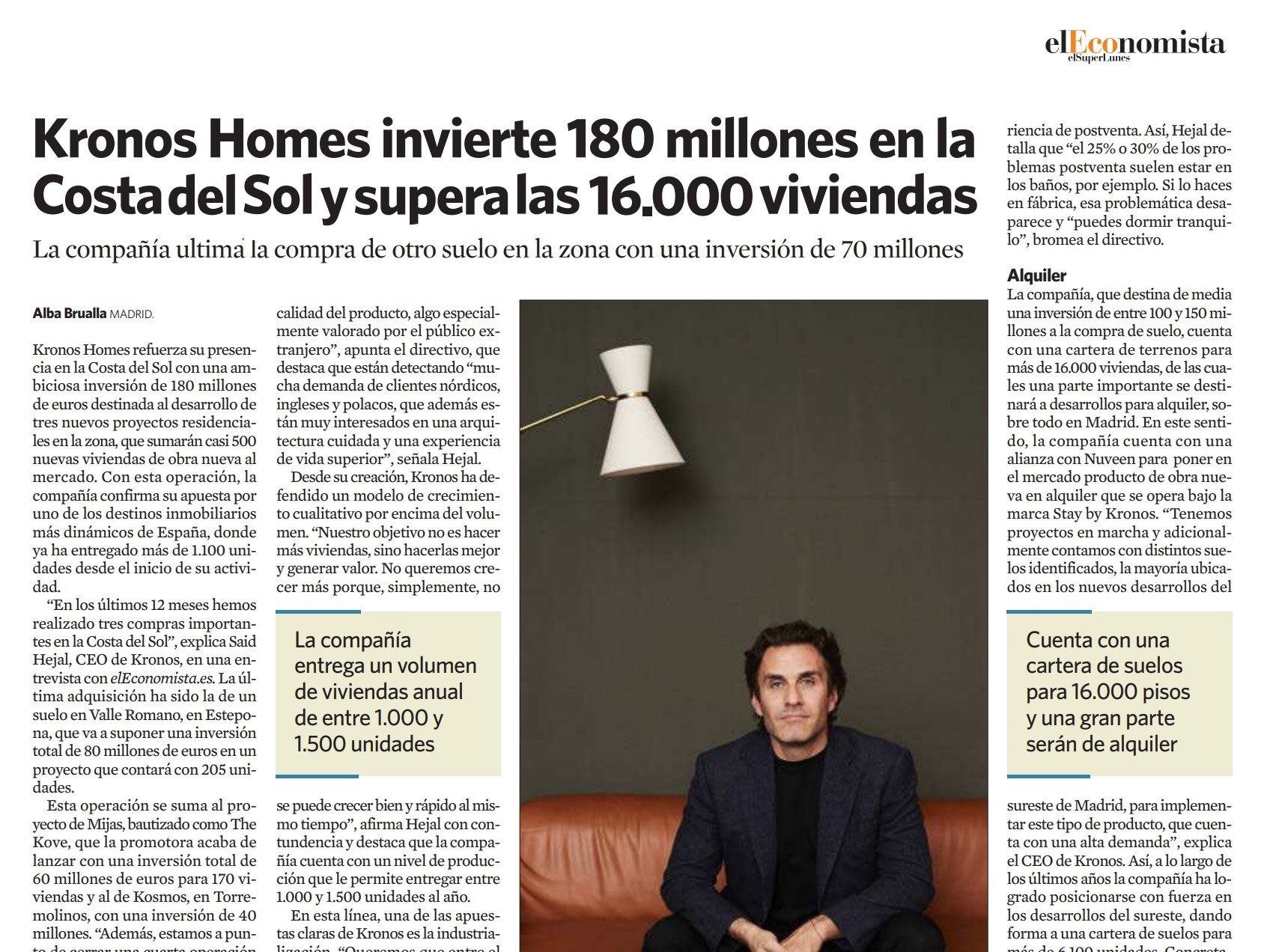 El Economista entrevista a Saïd Hejal